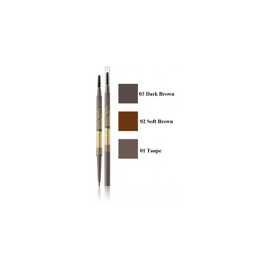Eveline Cosmetics Micro Precise Brow Pencil 02 Soft Brown – 2