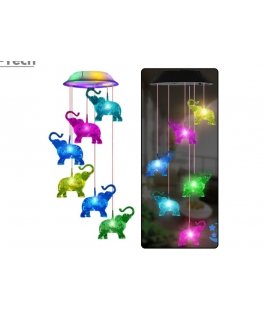 Lean Solar Garden LED Lamp Elephants, 70 cm
