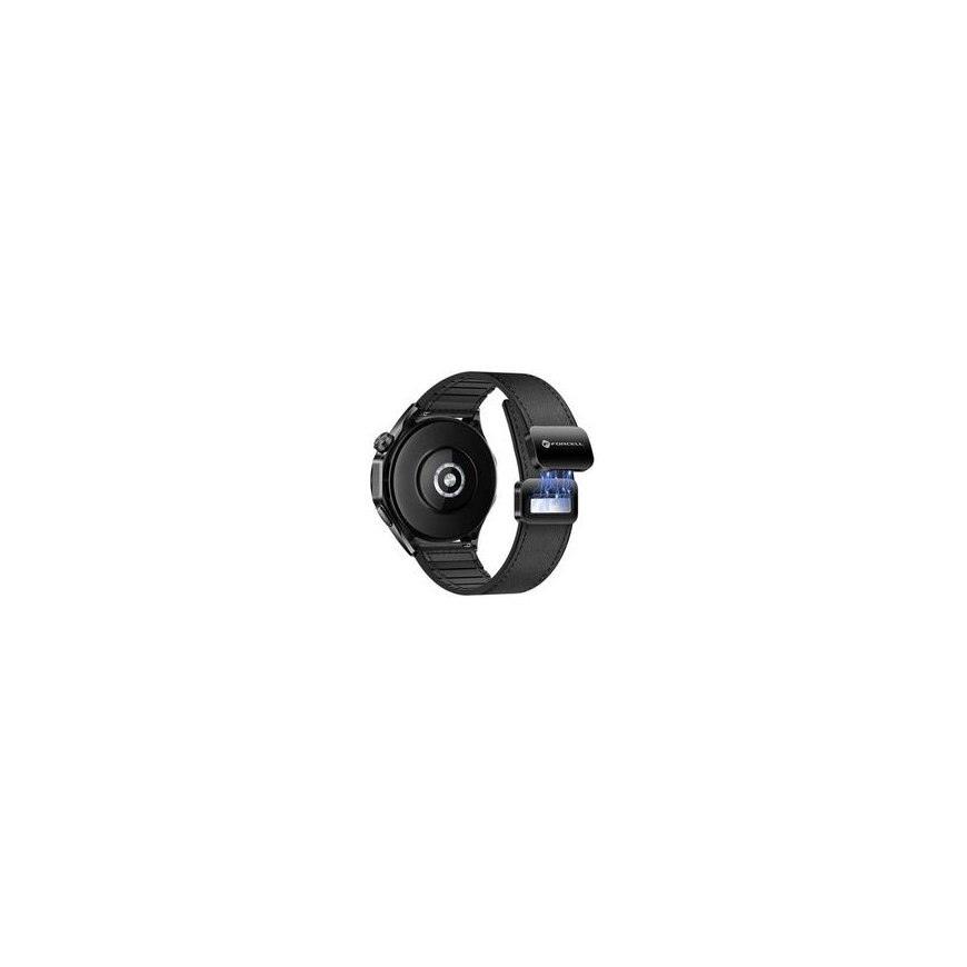 Magnetic strap for Samsung Galaxy Watch Forcell F-Design FS20 watch, 22 mm, black, eco leather – 2