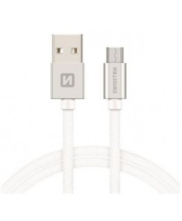 Swissten 71522203 USB-kaapeli USB 2.0 1,2 m USB A Micro-USB B Hopea