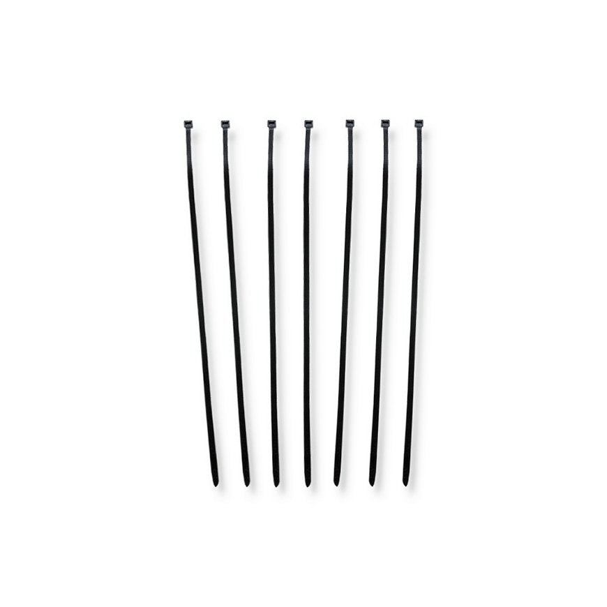 Qoltec 52222 juhtmeköidis Redelkinnitusega juhtmeside Nailon Must 50 tk – 2
