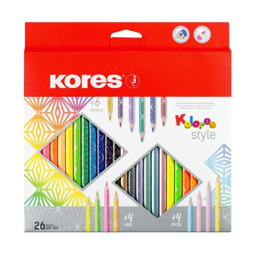 Kores Kolores Style Multi spalvos 26 vnt