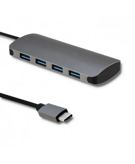 Qoltec 50379 jaotur USB 3.2 Gen 1 (3.1 Gen 1) Type-C Hall