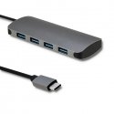 Qoltec 50379 keskitin USB 3.2 Gen 1 (3.1 Gen 1) Type-C Harmaa Qoltec 50379 keskitin USB 3.2 Gen 1 (3.1 Gen 1) Type-C Harmaa