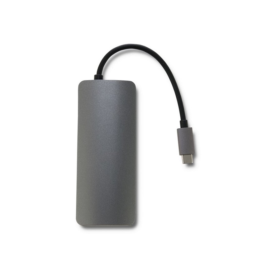Qoltec 50379 interface hub USB 3.2 Gen 1 (3.1 Gen 1) Type-C Grey – 3