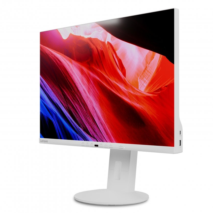 Lenovo C24d-20 PC lamekuvar 61 cm (24") 1920 x 1200 pikslit Full HD LED Hall, Valge – 2