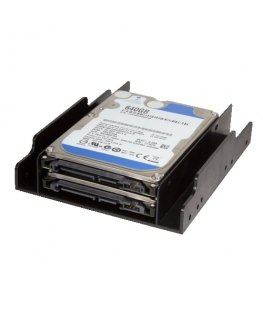 LogiLink AD0010 drive bay panel 2x 3.5" Bezel panel Black