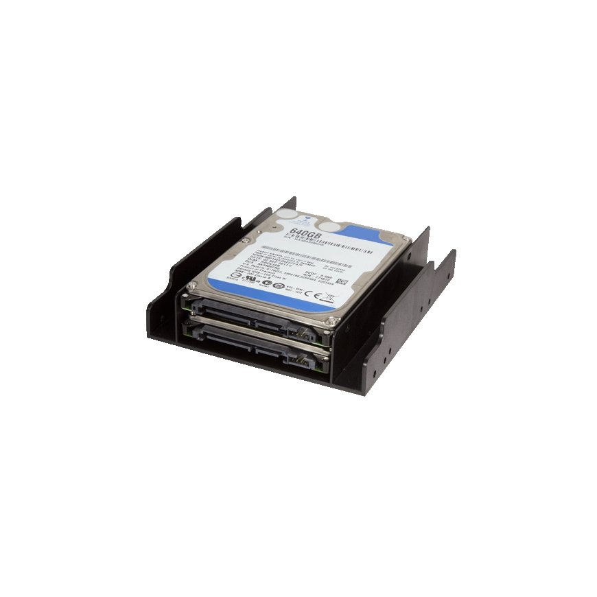 LogiLink AD0010 панель отсека накопителей 2x 3,5" Лицевая панель Черный