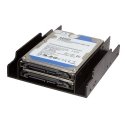 LogiLink AD0010 панель отсека накопителей 2x 3,5" Лицевая панель Черный LogiLink AD0010 панель отсека накопителей 2x 3,5" Лицевая панель Черный