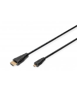 Digitus AK-330115-010-S HDMI kabelis 1 m HDMI Type D (Micro) HDMI Type A (Standard) Melns