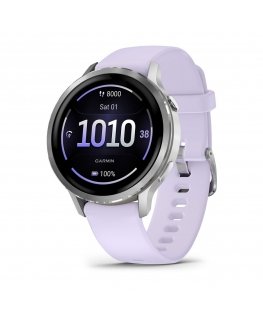 Garmin Venu 4 3,05 cm (1.2") AMOLED 41 mm Digitaalinen 390 x 390 pikseliä Kosketusnäyttö Hopea Wi-Fi GPS (satelliitti)