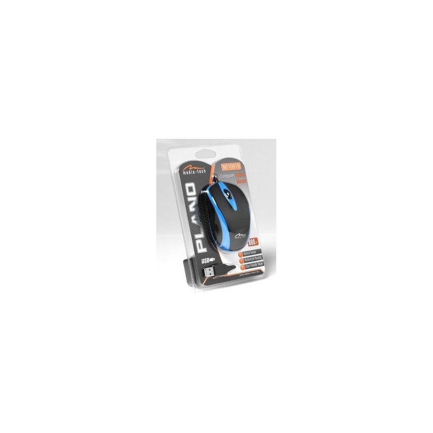 Media-Tech Plano pele Birojs USB Type-A Optisks 800 DPI – 2
