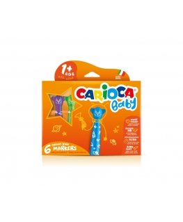 Carioca Teddy Marker 1+ flomāsters Īpaši izteikts treknraksts Daudzkrāsains 6 pcs