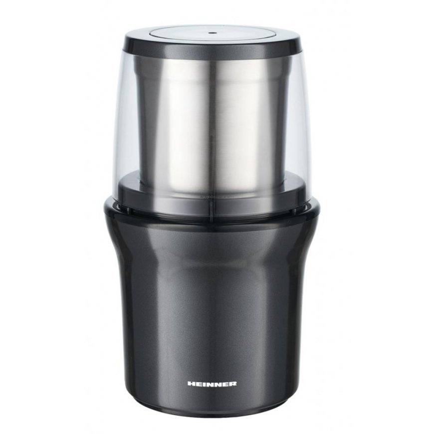 Heinner HCG-200DGIX2 kafijas dzirnaviņas 200 W Melns, Caurspīdīgs – 3