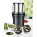 Heinner HCG-200DGIX2 kavamalė 200 W Juoda, Permatomas Heinner HCG-200DGIX2 kavamalė 200 W Juoda, Permatomas