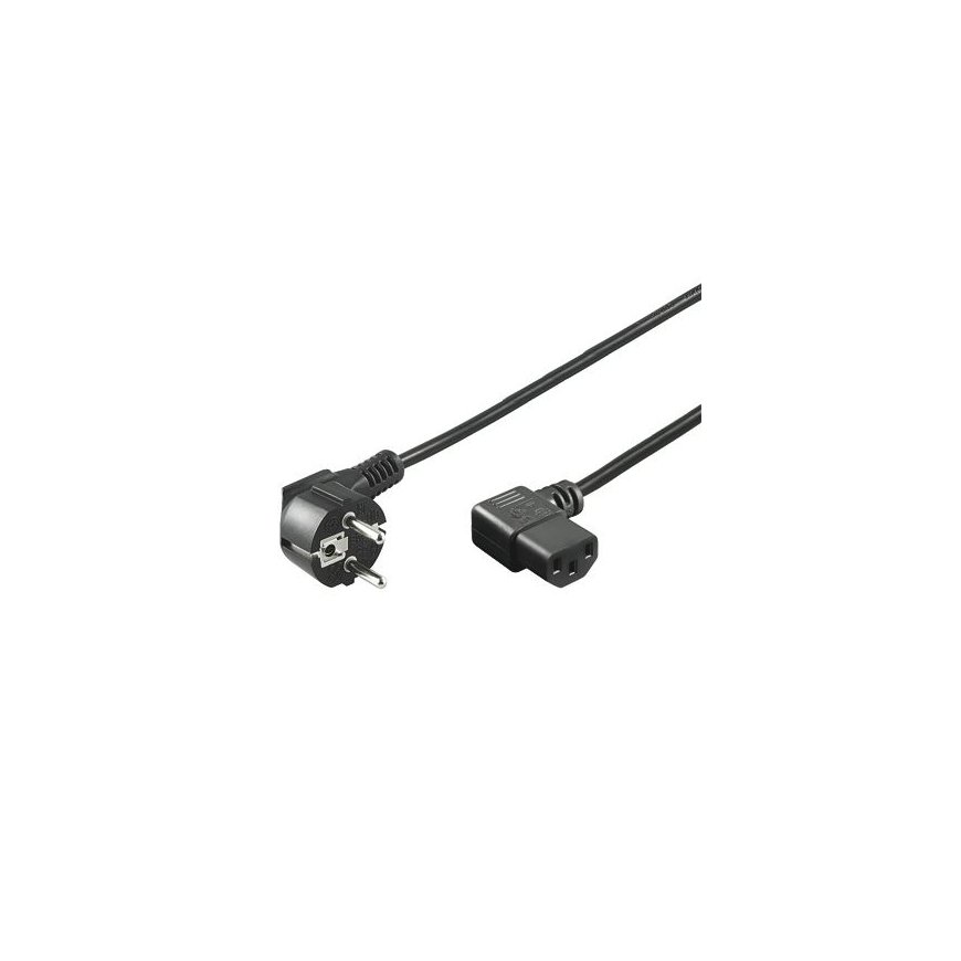 PremiumCord KPSP2-90 power cable Black 2 m CEE7/7 C13 coupler