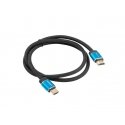 Lanberg CA-HDMI-P20CU-0010-BK HDMI cable 1 m HDMI Type A (Standard) Black, Blue Lanberg CA-HDMI-P20CU-0010-BK HDMI cable 1 m HDMI Type A (Standard) Black, Blue