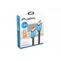 Lanberg CA-HDMI-P20CU-0010-BK HDMI cable 1 m HDMI Type A (Standard) Black, Blue Lanberg CA-HDMI-P20CU-0010-BK HDMI cable 1 m HDMI Type A (Standard) Black, Blue