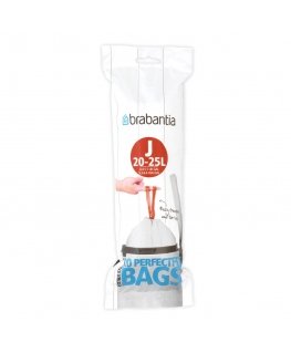 Brabantia 115585 atkritumu maiss 23 L Balts 20 pcs