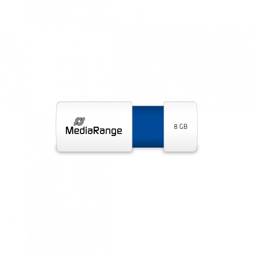 MediaRange MR971 USB zibatmiņa 8 GB USB Type-A 2.0 Zils, Balts – 3