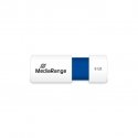 MediaRange MR971 USB atmintukas 8 GB USB A tipo 2.0 Mėlyna, Balta MediaRange MR971 USB atmintukas 8 GB USB A tipo 2.0 Mėlyna, Balta
