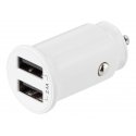 Deltaco Kompakti USB-autolaturi, 12V/24V, 2x USB-A, 2,4A, 12W, valk Deltaco Kompakti USB-autolaturi, 12V/24V, 2x USB-A, 2,4A, 12W, valk