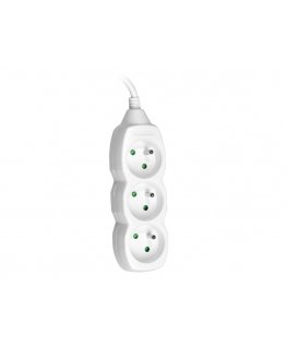 Tracer TRALIS44614 power extension 3 m 3 AC outlet(s) Indoor White