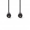 Nedis CAGP25000BK20 garso kabelis 2 m „Toslink“ Juoda Nedis CAGP25000BK20 garso kabelis 2 m „Toslink“ Juoda