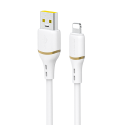 Dudao L25L USB-A - Lightning Cable 1m 30W with Soft Silicone Bra