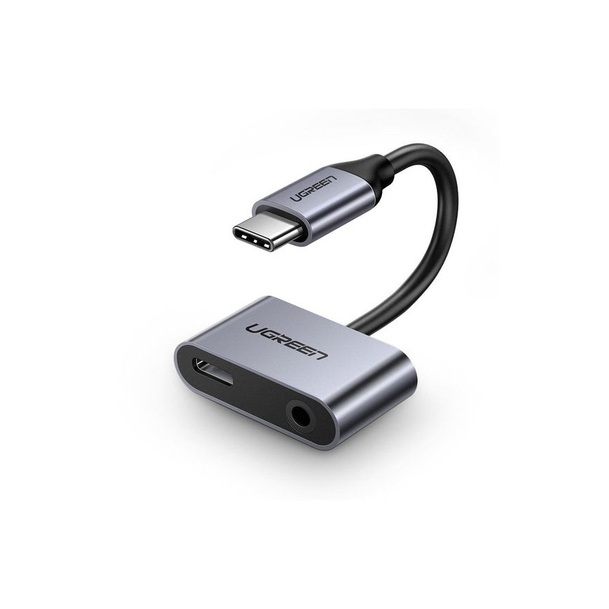 Ugreen 50596 interfeisa centrmezgls USB 3.2 Gen 1 (3.1 Gen 1) Type-C Melns, Metālisks