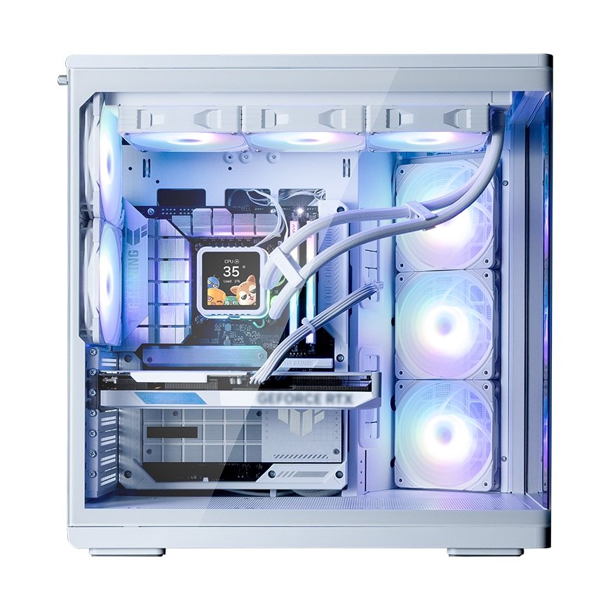 Zalman P60 WHITE tietokonekotelo Midi Tower Valkoinen – 2