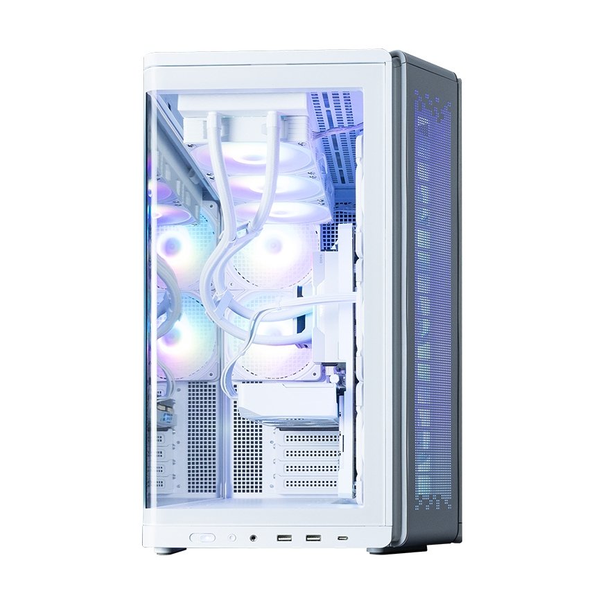 Zalman P60 WHITE tietokonekotelo Midi Tower Valkoinen – 3