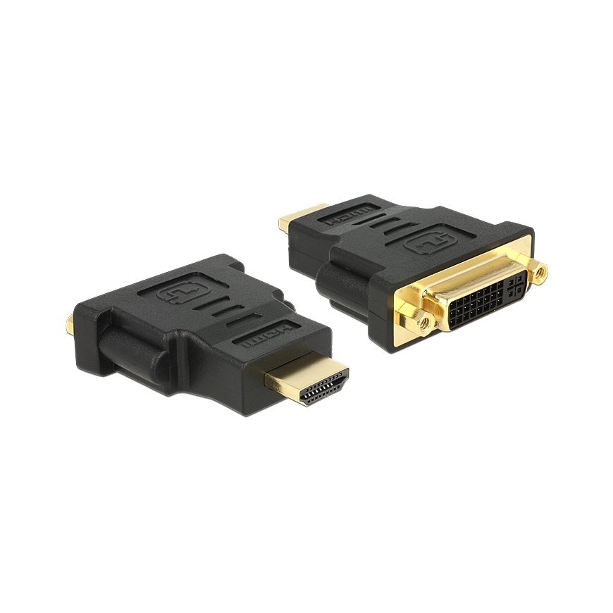 DeLOCK 65467 гендерный адаптер HDMI DVI 24+5 Черный