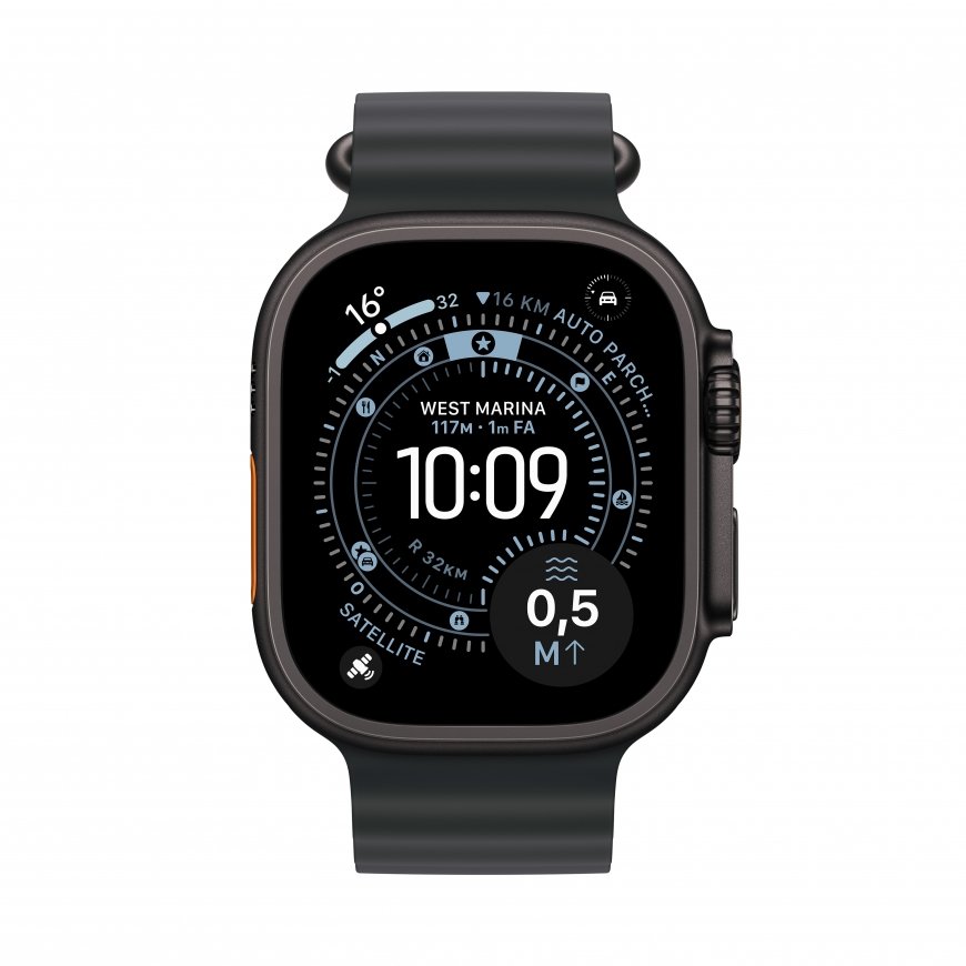 Apple Watch Ultra 3 OLED 49 mm Digitāls 422 x 514 pikseļi Skārienjūtīgais ekrāns 5G Melns Wi-Fi GPS – 2
