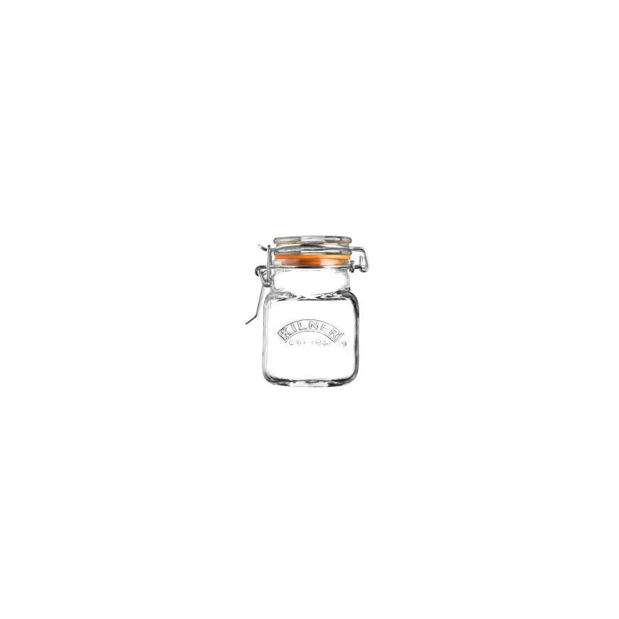 Kilner Clip Top Square Spice Kvadrāts Stikls Caurspīdīgs