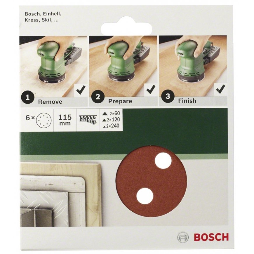 Bosch 2609256A21 6 pc(s) Sanding pad – 2