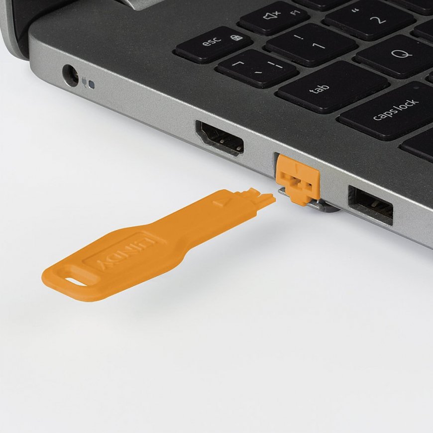 Lindy RJ45 Port Blocker key, Orange – 2
