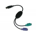 i-tec USBPS2K kaabli soomuutja USB PS/2 Must