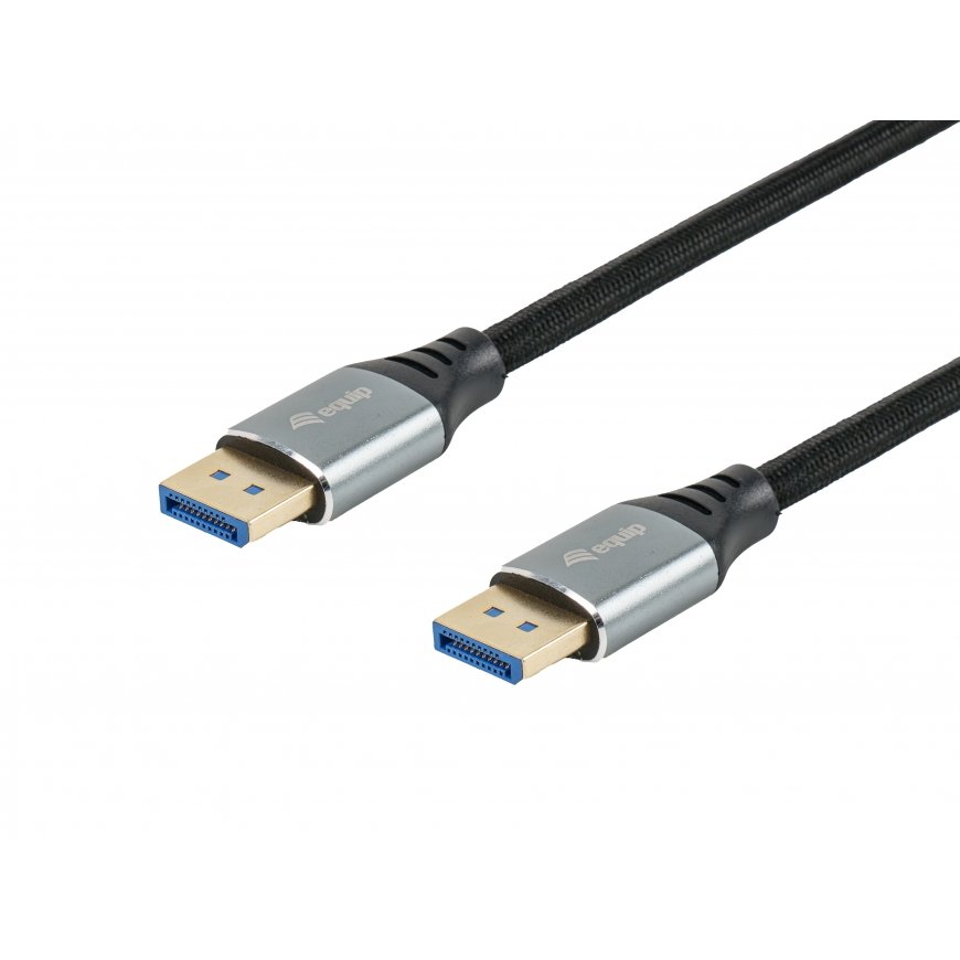 Equip 119283 DisplayPort kabelis 3 m Sudrabs, Melns