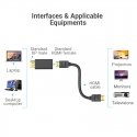 Vention HBKB0 kaapelin sukupuolenvaihtaja DP HDMI musta Vention HBKB0 kaapelin sukupuolenvaihtaja DP HDMI musta