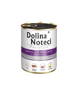 Dolina Noteci 5902921300052 drėgnas šunų maistas Jautiena, Spanguolė, Kiauliena, Triušis Suaugusių 800 g