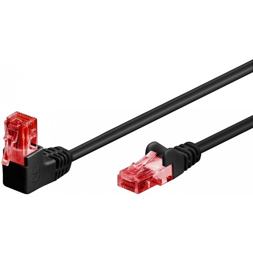 Goobay 51519 tinklo kabelis Juoda 10 m Cat6 U/UTP (UTP)