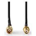 Nedis CSGL02010BK10 coaxial cable 1 m SMA Black