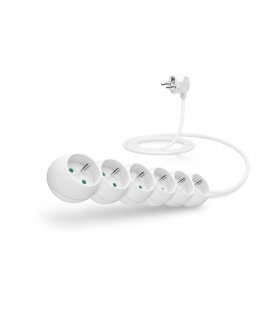 Connect IT CI-1314 power extension 2 m 6 AC outlet(s) Indoor White