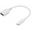 Sandberg 136-05 USB kabelis USB 3.2 Gen 1 (3.1 Gen 1) 0,1 m USB C USB A Balts Sandberg 136-05 USB kabelis USB 3.2 Gen 1 (3.1 Gen 1) 0,1 m USB C USB A Balts