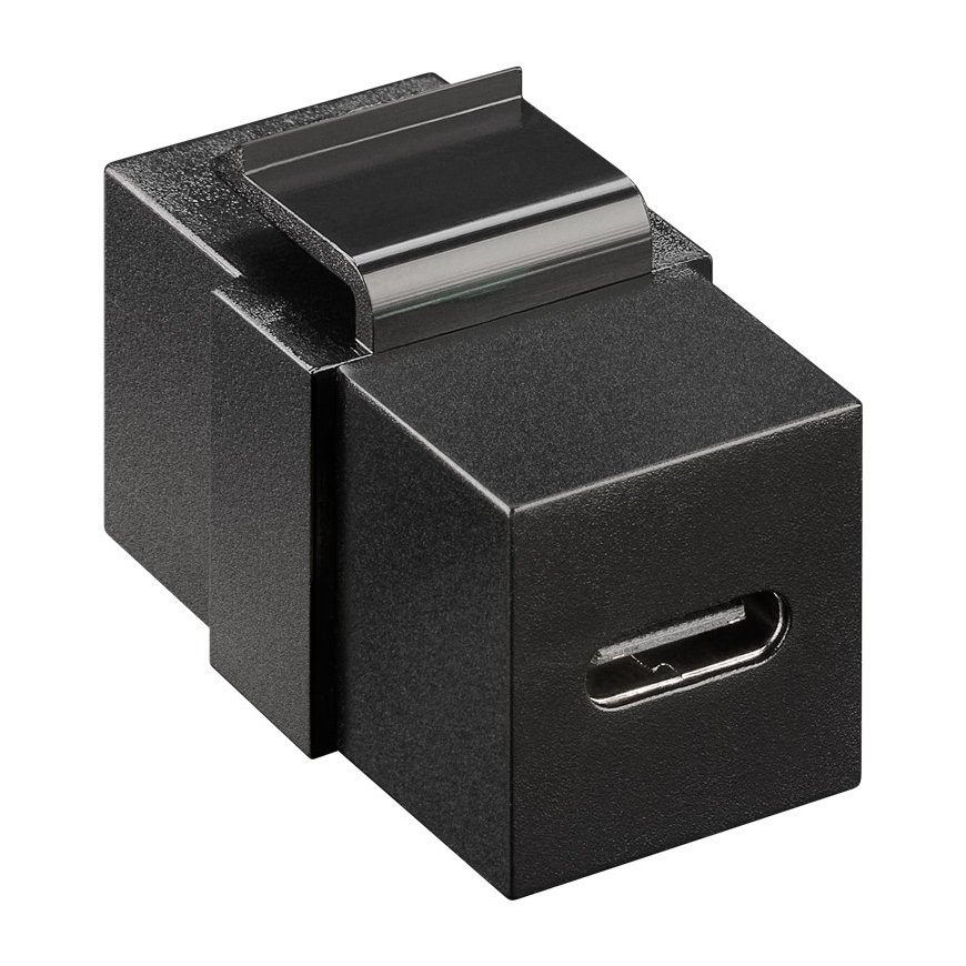 Goobay Keystone Module USB-C Connector, USB 3.2 Gen 2 (10 Gbit/s), black – 2