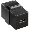 Goobay Keystone Module USB-C Connector, USB 3.2 Gen 2 (10 Gbit/s), black Goobay Keystone Module USB-C Connector, USB 3.2 Gen 2 (10 Gbit/s), black