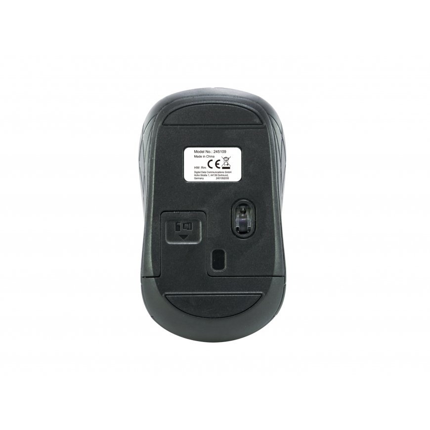 Equip 245109 kompiuterio pelė Kelioninis Abiems rankoms Radijo dažnio belaidė Optinis 1600 DPI – 2