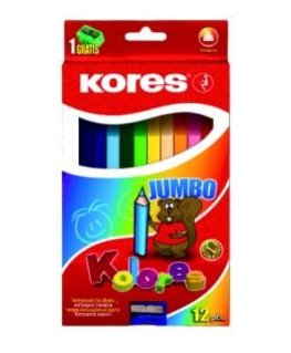 Kores Jumbo Mitmevärviline 12 tk