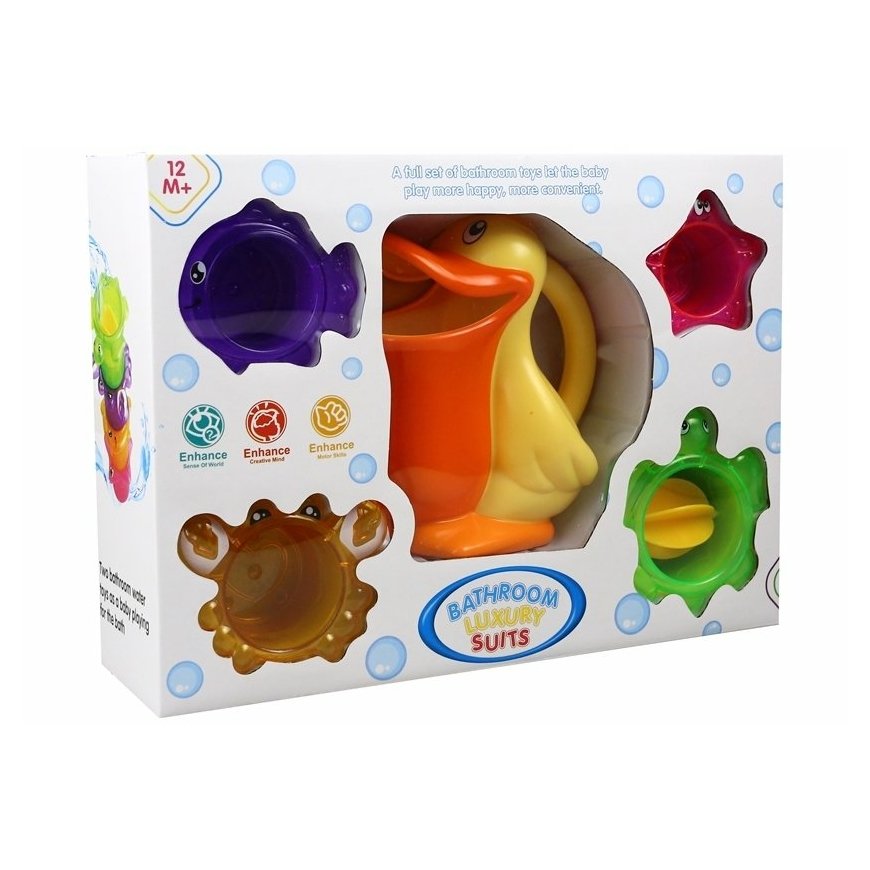 LEAN Toys 2221 kylpylelu, lelu & tarra Kulta, Keltainen – 3
